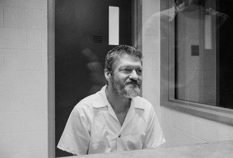 Ted Kaczynski at the Federal ADX Supermax prison in Florence, Colo., on Aug. 30, 1999.