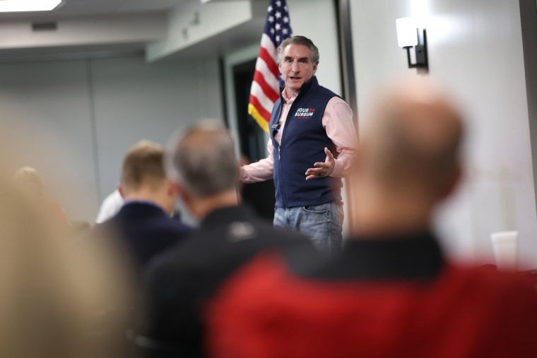 Doug Burgum during a campaign stop in Ankeny, Iowa, on June 9, 2023. 