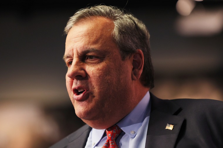 Former New Jersey Gov. Chris Christie speaks at a town-hall-style event at the New Hampshire Institute of Politics at Saint Anselm College on June 06, 2023 in Manchester, New Hampshire. Christie, who filed paperwork earlier in the day that he would seek the 2024 Republican nomination, announced his candidacy at the event. Christie took aim at early frontrunner, former President Donald Trump, declaring that Trump had not delivered on a number of promises and saying his actions leading up to the January 6, 2021 insurrection at the U.S. Capitol had crossed a line. It is Christie's second run for president.