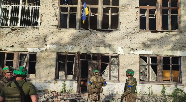 Ukrainian forces claim to have liberated the village of Blahodatne in the Donetsk region Sunday as part of a push south.