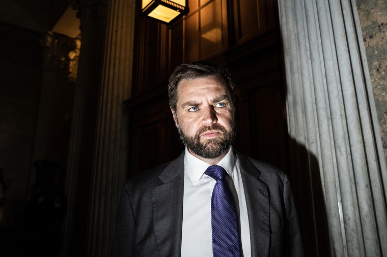 Sen. J.D. Vance, R-Ohio, at the Capitol on May 11, 2023.