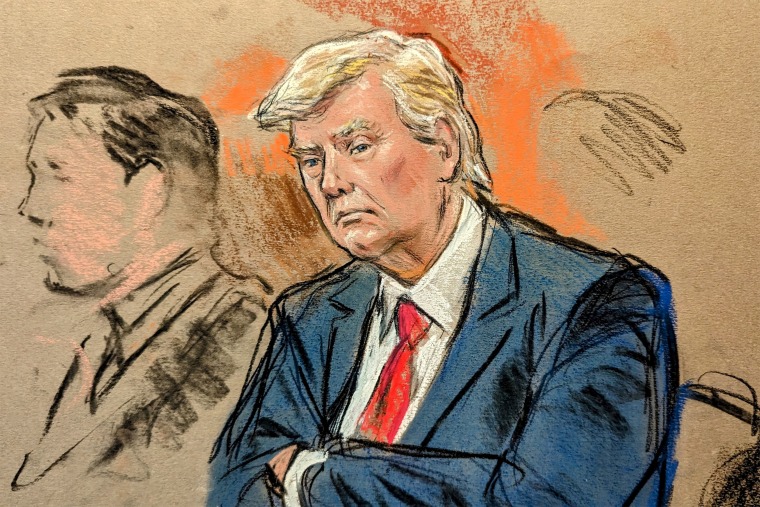 Former President Donald Trump in court at the Wilkie D. Ferguson Jr. United States Federal Courthouse in Miami, on June 13, 2023.
