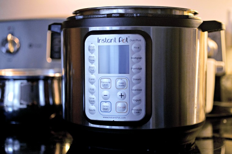 An Instant Brands Instant Pot cooker.