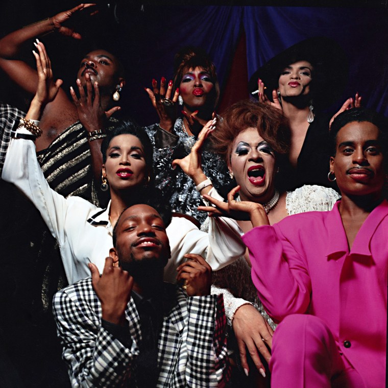 Paris is Burning poster shoot group photo, 1991.