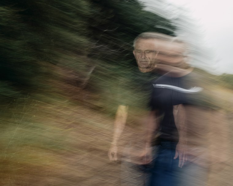 Image: Robert F. Kennedy Jr. hikes near his home in Los Angeles on May 23.