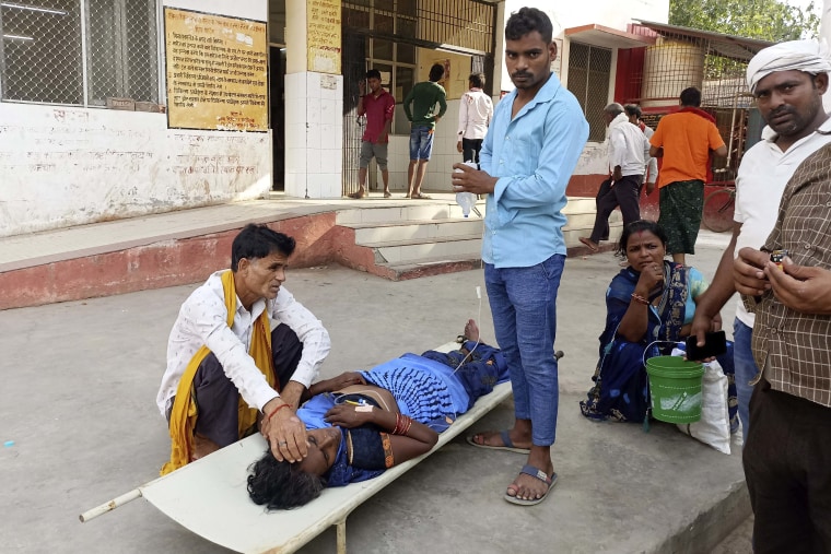Swaths of two of India's most populous states are under a grip of sever heat leaving dozens of people dead in several days as authorities issue a warning to residents over 60 and others with ailments to stay indoors during the daytime.