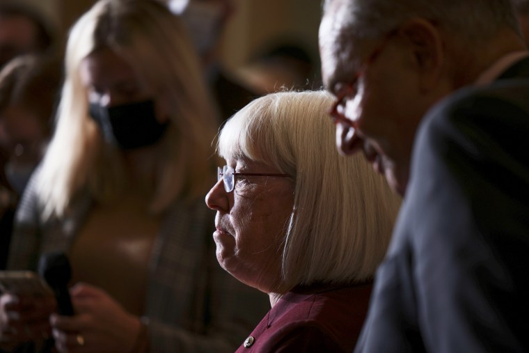 Sen. Patty Murray, D-Wash., with Sen. Chuck Schumer, D. N.Y.