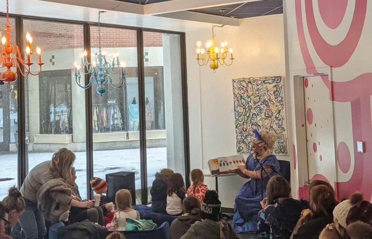 The Drag Story Hour at Teatotaller in Concord, N.H.