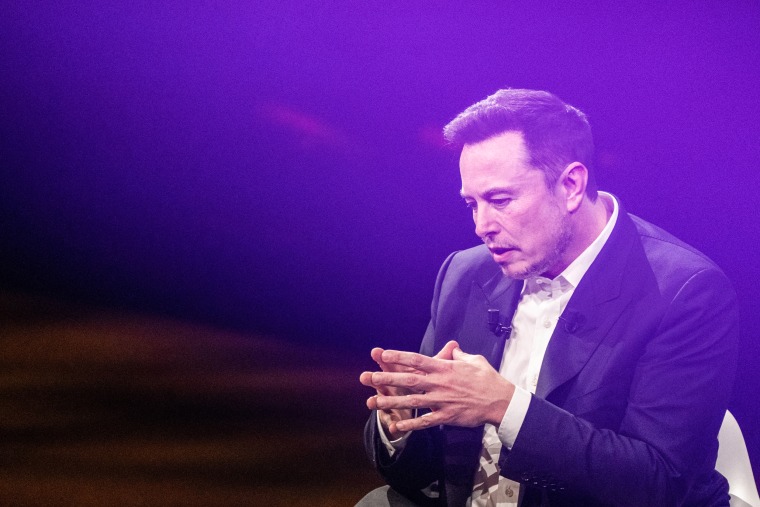 Elon Musk at the Viva Tech fair in Paris on June 16, 2023.