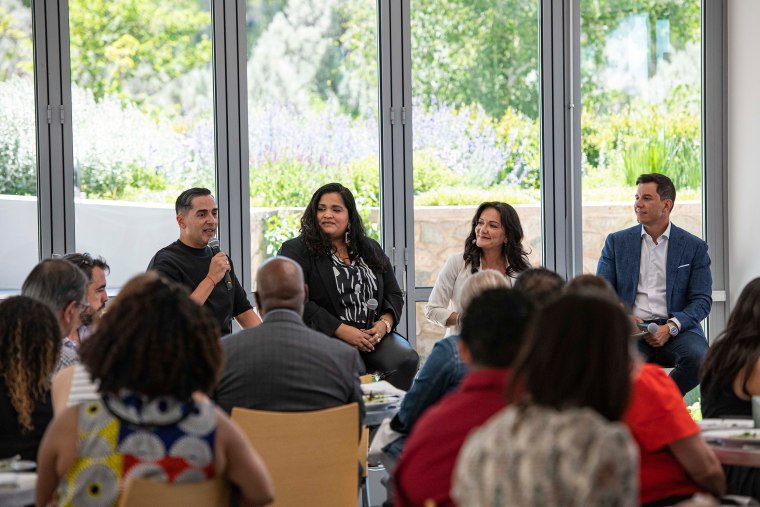 Frankie Miranda, President and CEO of the Hispanic Federation, during a panel discussion on Growing Wealth for Latinos during a luncheon sponsored by Comcast at Aspen Ideas Festival in Aspen, Colo. on June 26, 2023. 