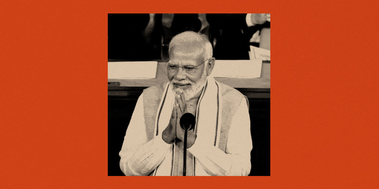 Prime Minister of India Narendra Modi receives applause during his Address to a Joint Session of Congress in the House Chamber, at the U.S. Capitol, in Washington, D.C