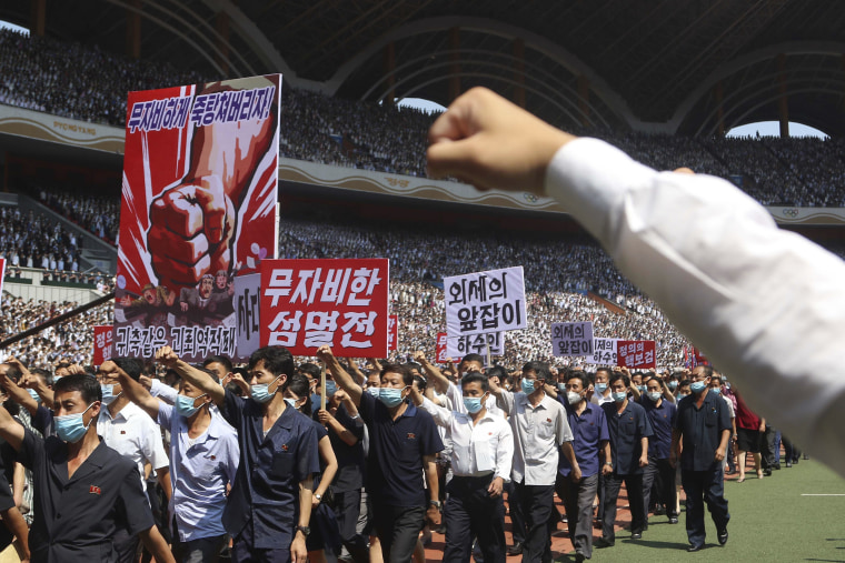 North Korea Anti US Demonstration