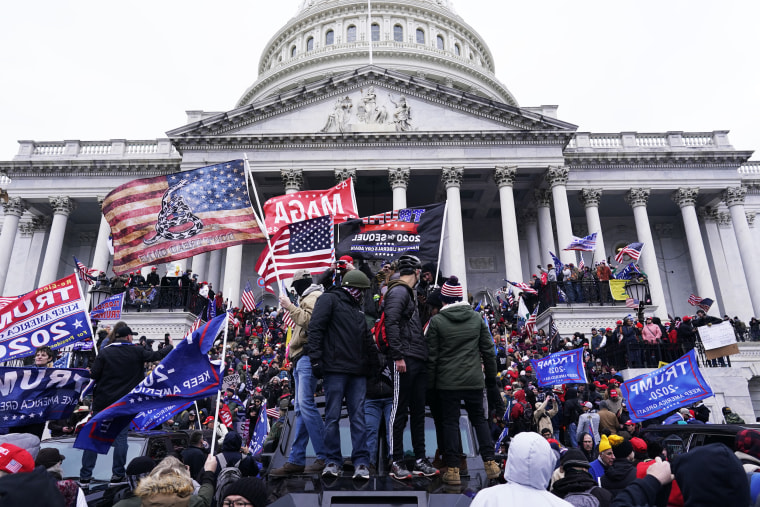 Rioter storm the Capitol in Washington, D.C.