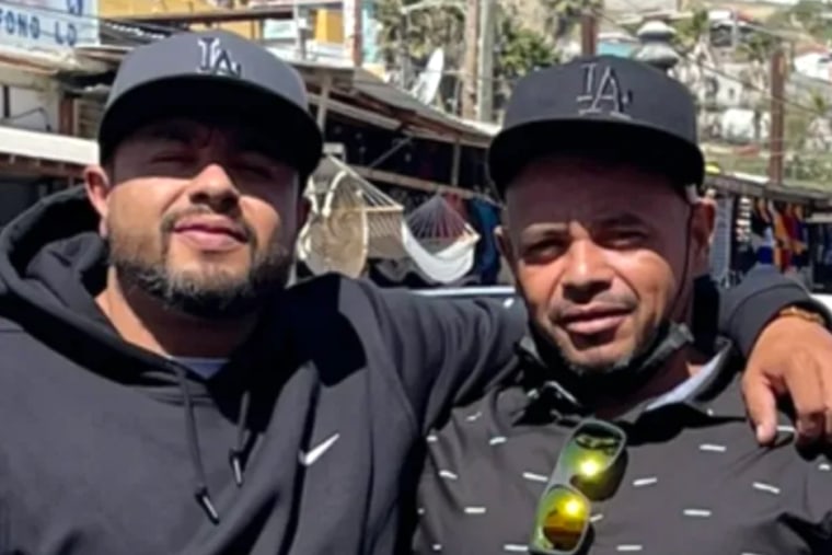 From left, Frank Rocha-Cuadra, and his brother Ernesto Rocha-Cuadra. Ernesto died while in ICE custody last week.