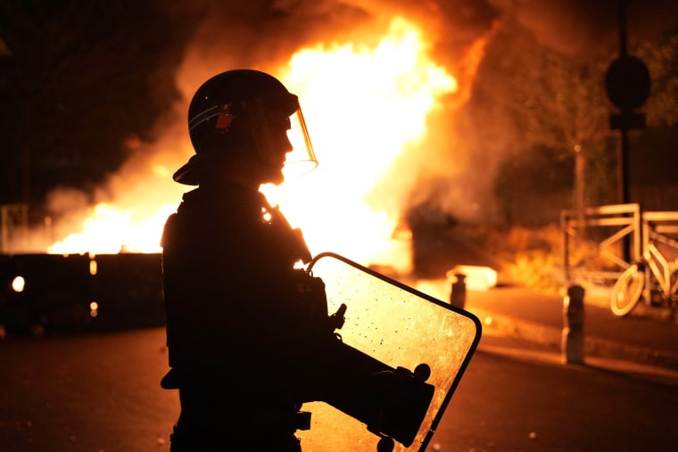 Violent protests broke out in France in the early hours of June 29, 2023, as anger grows over the police killing of a teenager, with security forces arresting 150 people in the chaos that saw balaclava-clad protesters burning cars and setting off fireworks. 