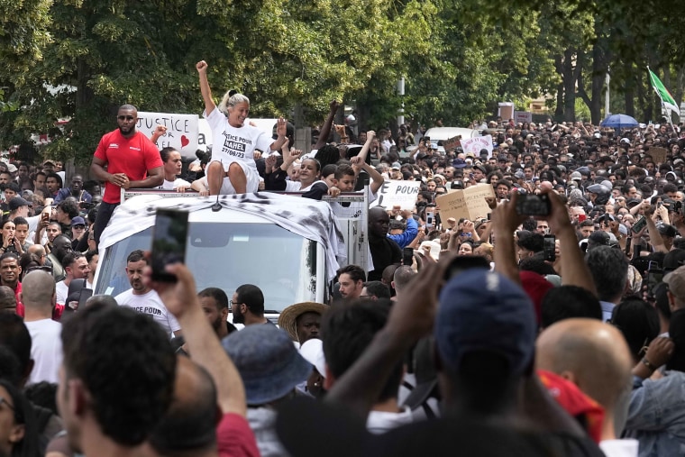 Justice for Nahel march in Nanterre Paris