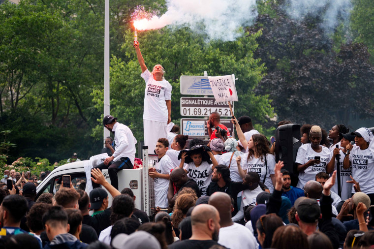 French authorities were bracing for another night of protests Thursday over the police killing of a teenager earlier this week after unrest spread beyond Paris' suburbs. 