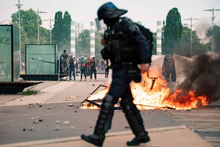 French authorities were bracing for another night of protests Thursday over the police killing of a teenager earlier this week after unrest spread beyond Paris' suburbs.