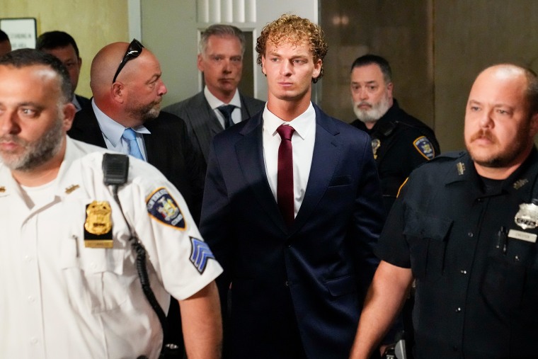 Daniel Penny leaves Manhattan Criminal Court following his arraignment, Wednesday, June 28, 2023, in New York. 