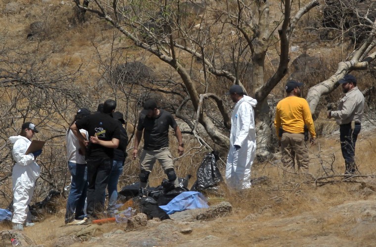 They find in Jalisco 45 bags with human remains that 