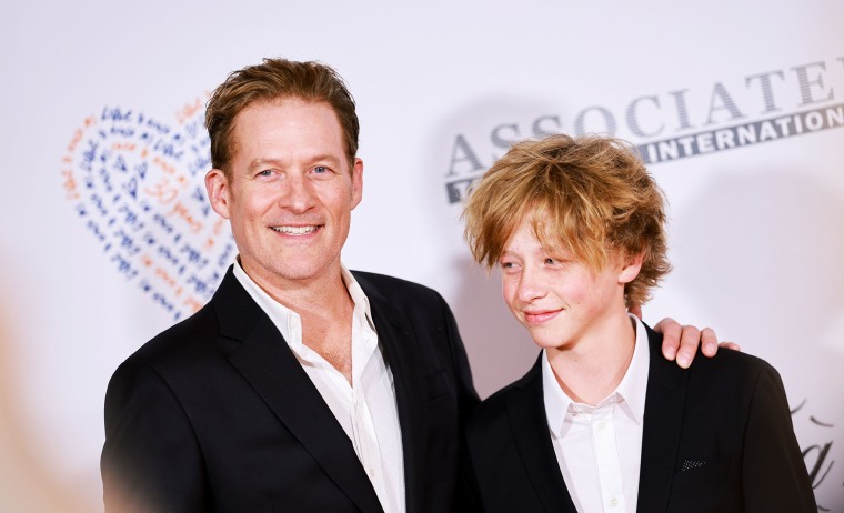 James Tupper and Atlas Heche Tupper attends the Race To Erase MS 30th Anniversary Gala at Fairmont Century Plaza on June 02, 2023 in Los Angeles, California.