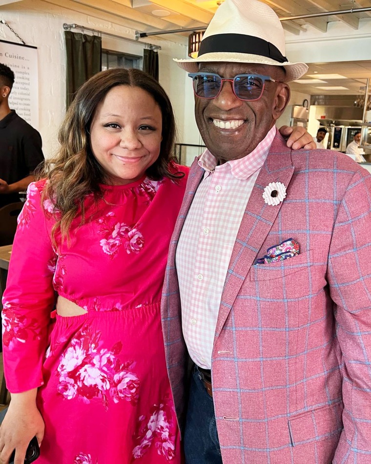 Al Roker and his daughter.