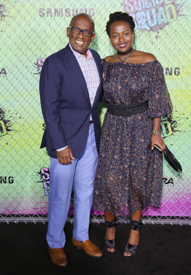 Al Roker and Leila Roker at the "Suicide Squad" world premiere on August 1, 2016 in NYC.