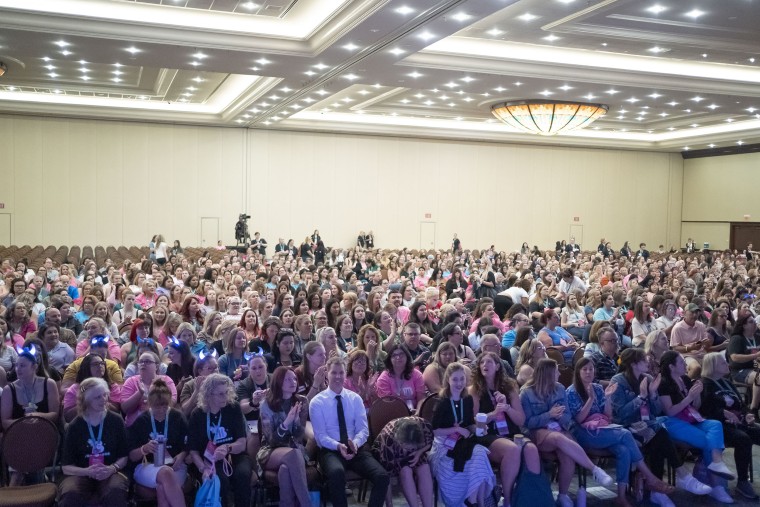 The crowd enters for the panel with JBH and Colleen Hoover at Book Bonanza on June 23, 2023 in Grapevine, TX. 
