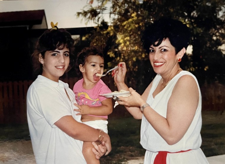 Baby Ani with her aunt and grandmother. 