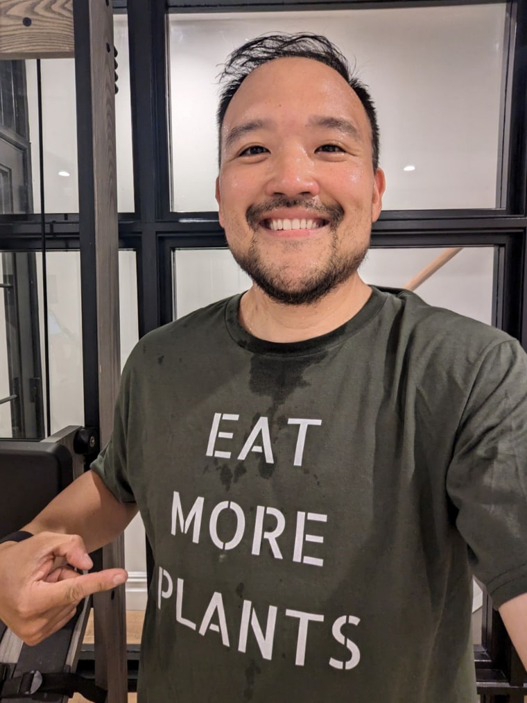 More than a year ago, Peter Sunwoo switched to a mostly plant-based diet.  In order to lose some weight, he also increased his exercise routine.