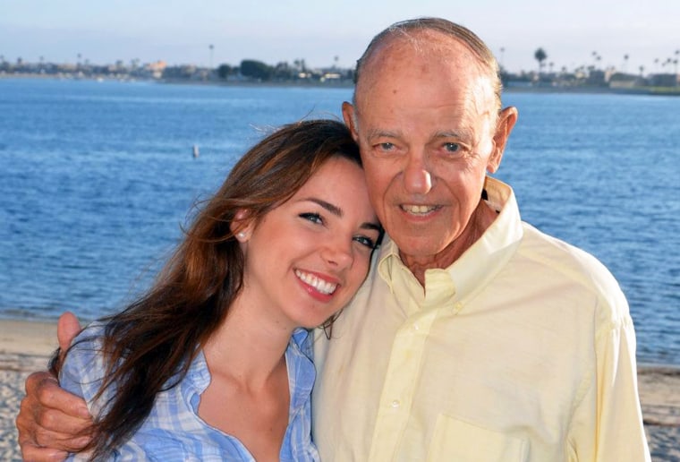 Kelsey Formost and her late father.