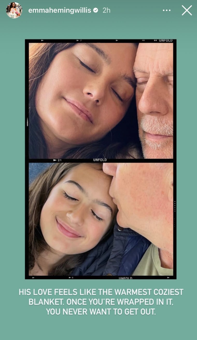 Emma Heming Willis pens a touching sentiment about her husband, Bruce Willis, for Father's Day.