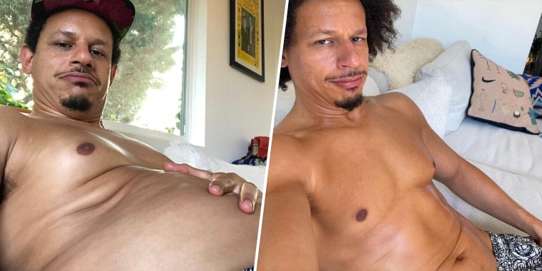 After losing weight and developing shredded abs, Eric André is now taking a different approach to eating and exercise.