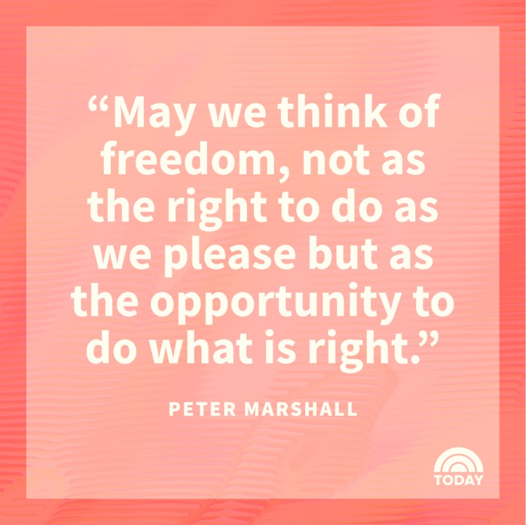 freedom quote from Peter Marshall