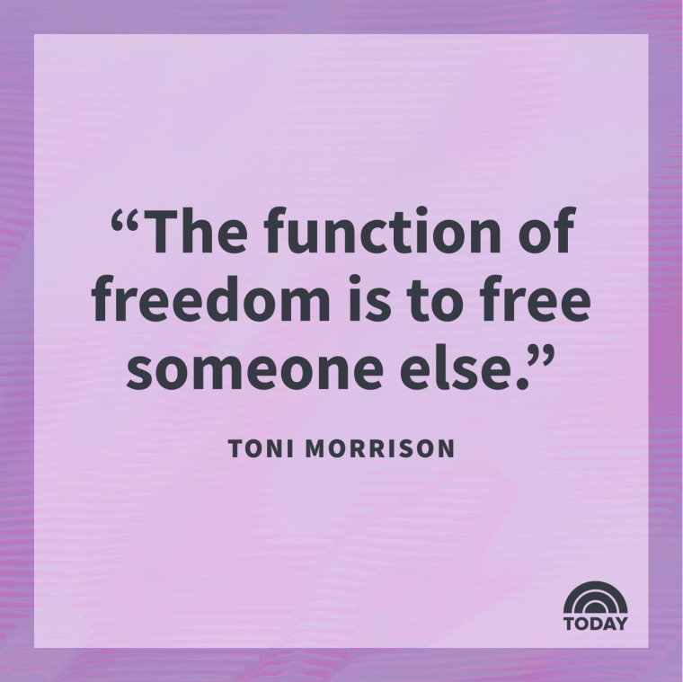 freedom quote from Toni Morrison