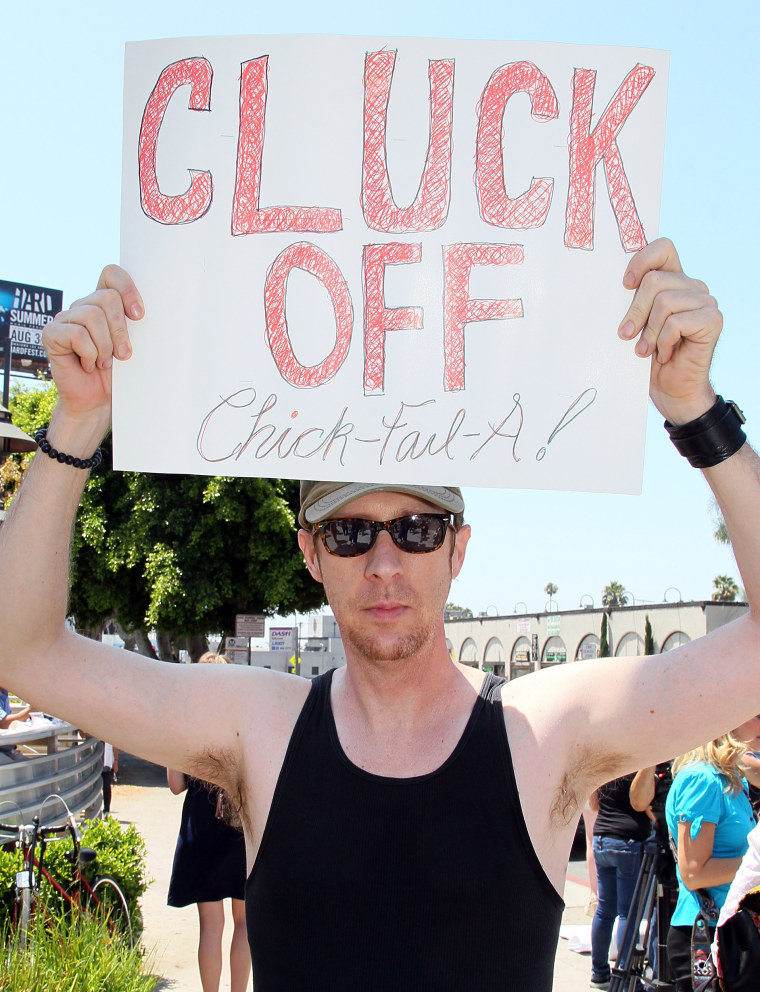 "Chick-fil-A Is Anti-Gay!" PETA And The LGBT Community Protest