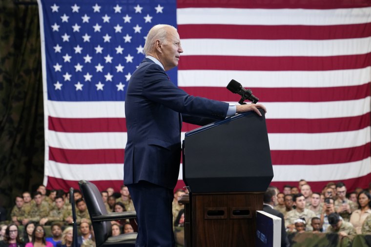 El presidente Joe Biden durante un evento en Fort Liberty, Carolina del Norte, el 9 de junio de 2023. 