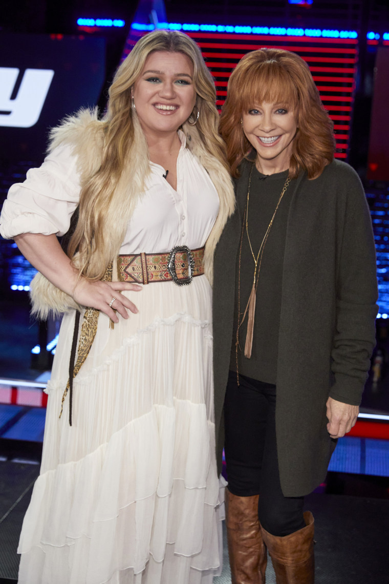 Kelly Clarkson, Reba McEntire on The Voice,  Season 23.