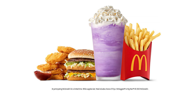 McDonald's Introduces First-Ever Purple Grimace Shake