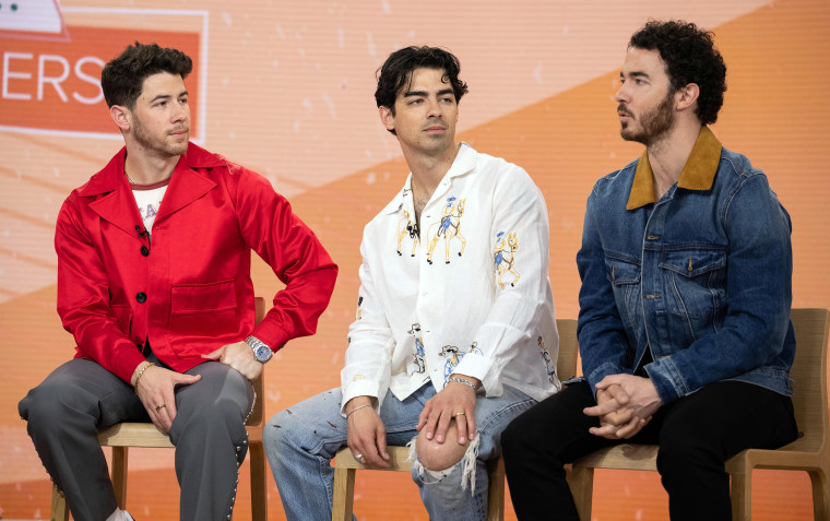 Nick, Joe, and Kevin Jonas on the TODAY show on May 12th, 2023.