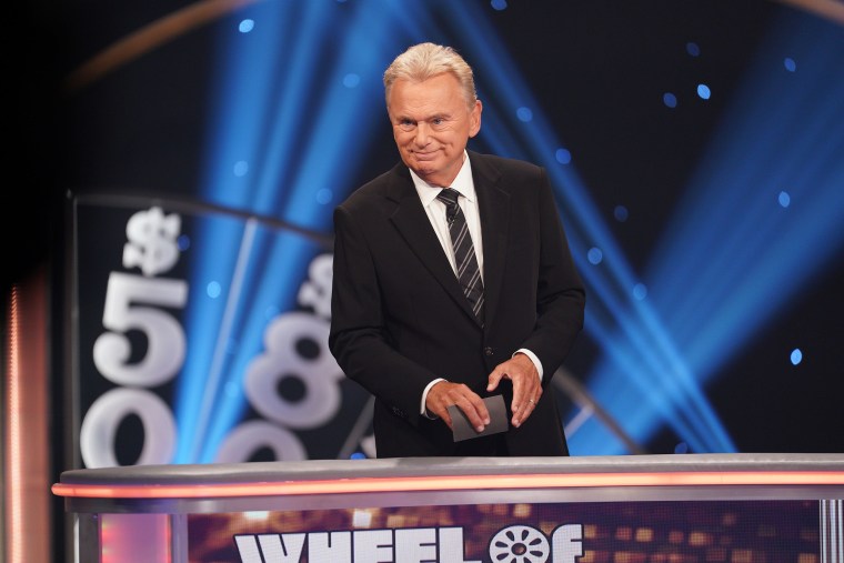 Pat Sajak hosting "Celebrity Wheel of Fortune"