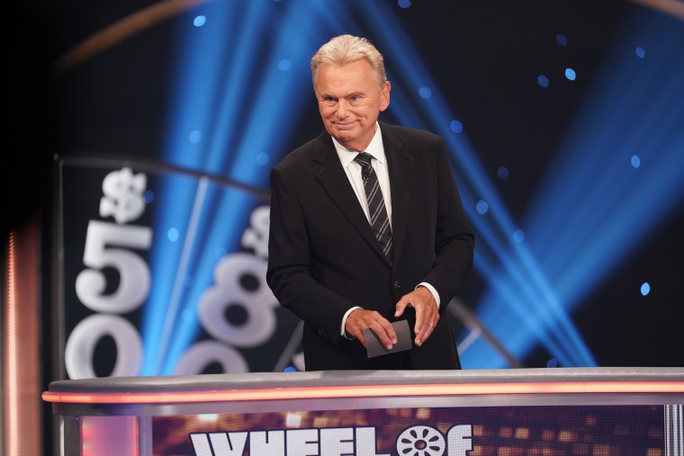 Pat Sajak hosting "Celebrity Wheel of Fortune"