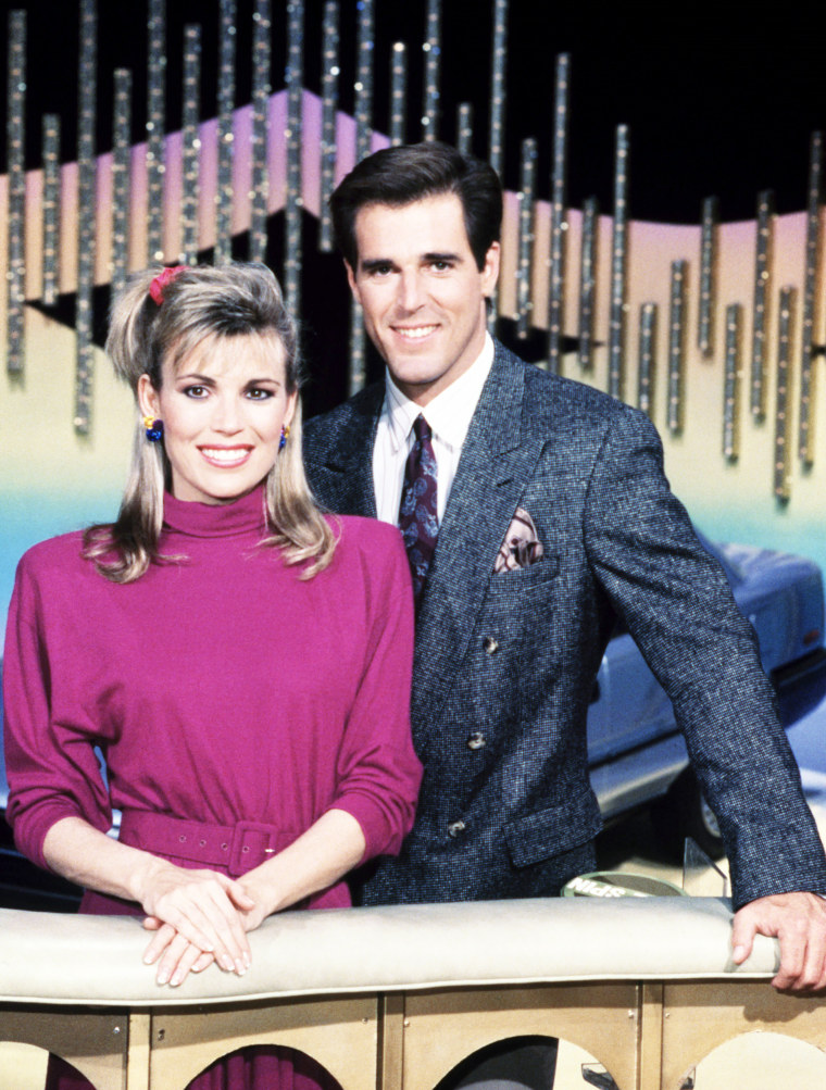 Vanna White and Rolf Benirschke in 1989 on "Wheel of Fortune."