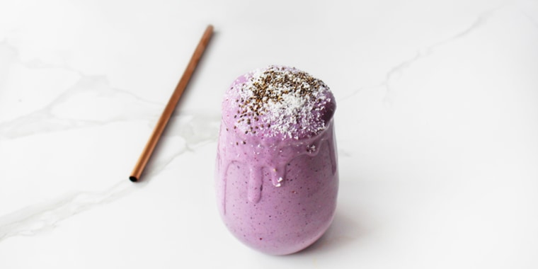 Smoothies feel like a treat and are an easy on-the-go breakfast for busy weekday mornings.