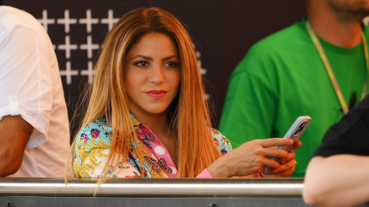Shakira en el Grand Prix de España