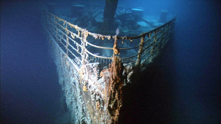 Titanic wreckage.