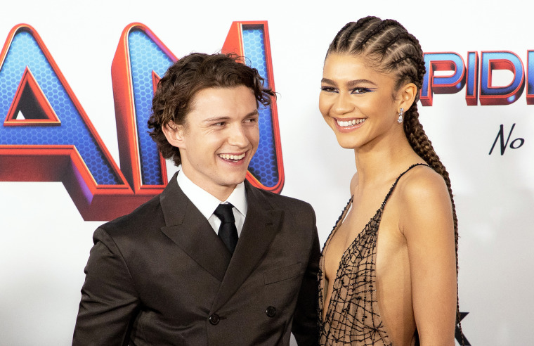 Tom Holland and Zendaya at the Los Angeles premiere of Sony Pictures' 'Spider-Man: No Way Home' on December 13, 2021 in Los Angeles, CA.