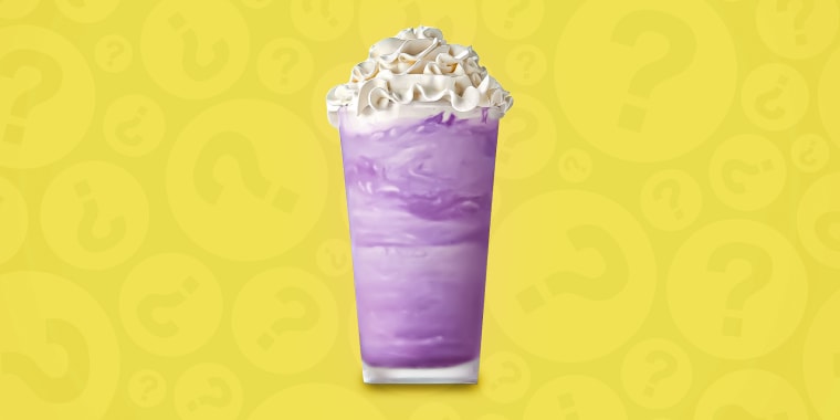 The Grimace Shake, which has a *berry* mysterious flavor.