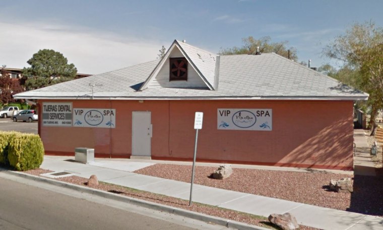 Image: The VIP Spa on Tijeras Avenue in Albuquerque, New Mexico.