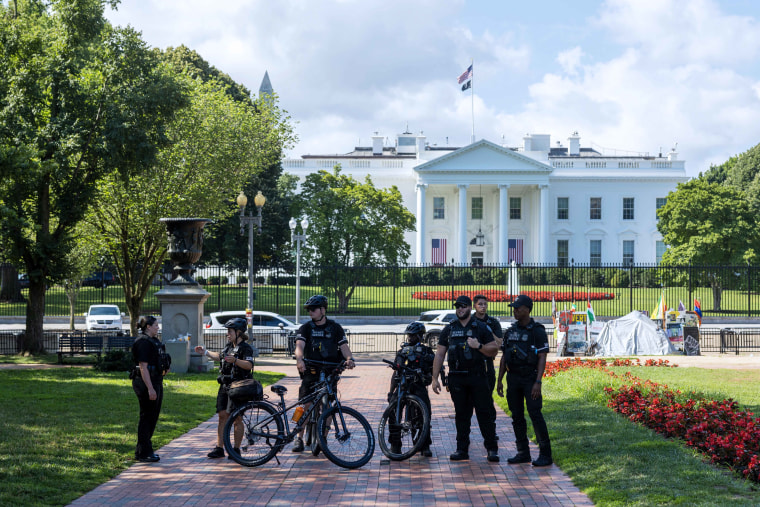Climate Activists Protest Outside The White House On Independence Day